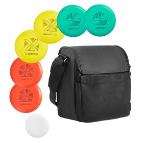 Disc Golf Set, 6 PCS Flying Discs for Beginners, Disc Golf Starter Set, with Putter, Mid-Range, Driver, Including Mini Marker, Portable Backpack