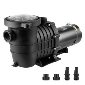 Above Ground Pool Pump, 1.5 HP, 100 GPM Single Speed Swimming Pool Pump, 110V/240V 3450 RPM 50.9 ft Max Head Pool Pump with Filter Basket